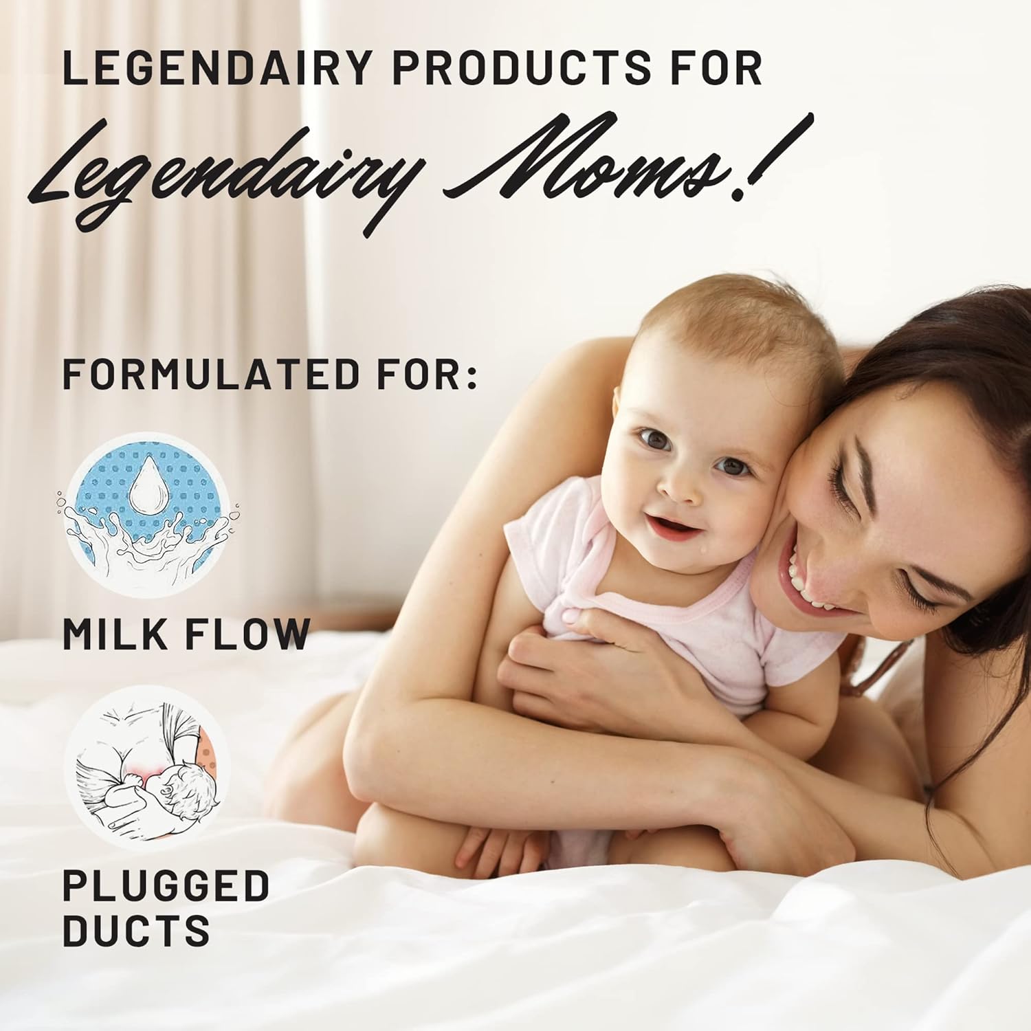 Legendairy Milk Sunflower Lecithin and Cash Cow Breastfeeding Supplements for Milk Supply & Clogged Ducts - Lactation Support without Fenugreek