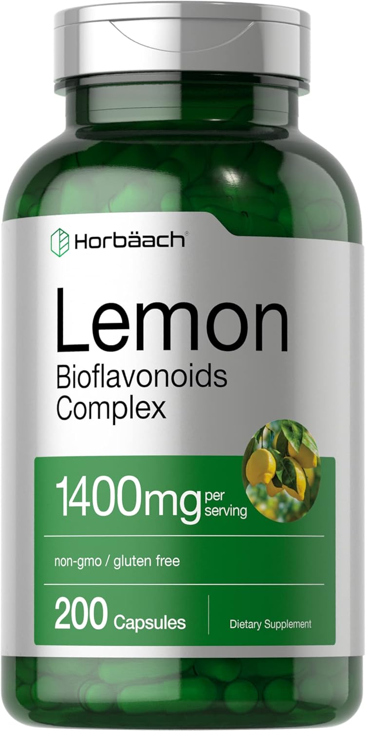 Lemon Bioflavonoids Complex 1400mg with Rutin & Hesperidin 200 Capsules | Non-GMO & Gluten Free