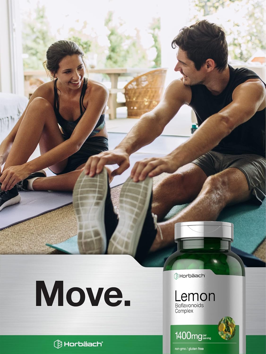 Lemon Bioflavonoids Complex 1400mg with Rutin & Hesperidin 200 Capsules | Non-GMO & Gluten Free