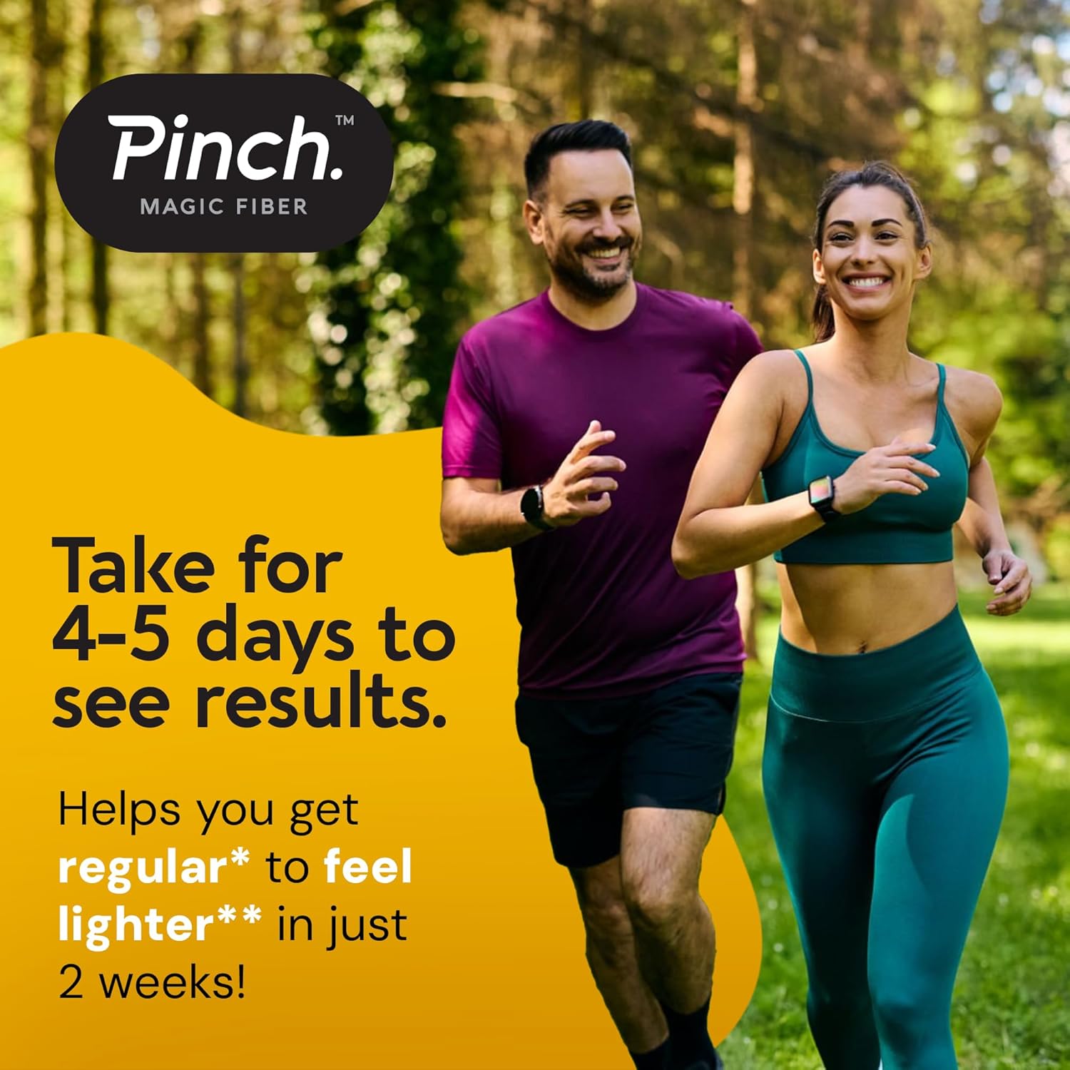 Lemon Ginger Flavored Psyllium Husk Fiber Powder for Digestive Health | Keto & Vegan Friendly | USA-Made | 28-Day Supply