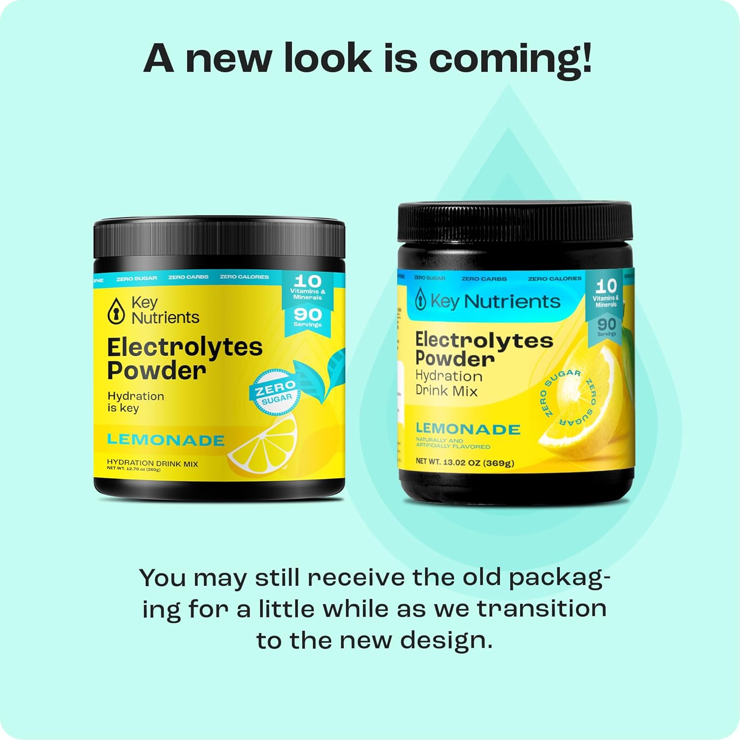 Lemonade Flavored Multivitamin Electrolyte Powder with Sodium - Energy and Hydration Supplement - No Sugar, No Calories - 90 Servings - Made in USA