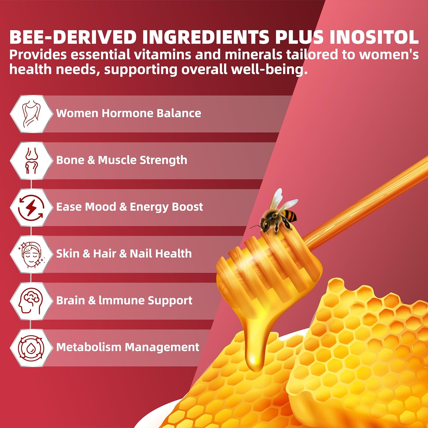 Lerinettia Women's 50+ Multivitamin with Immune Health Support, Calcium, Zinc - 120 Count Vegan Formula