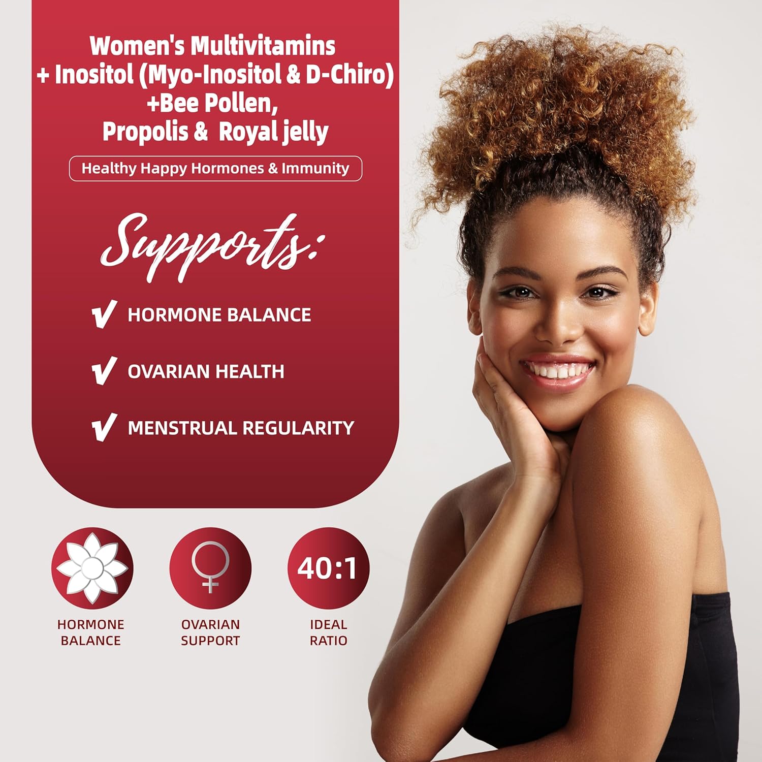 Lerinettia Women's 50+ Multivitamin with Immune Health Support, Calcium, Zinc - 120 Count Vegan Formula