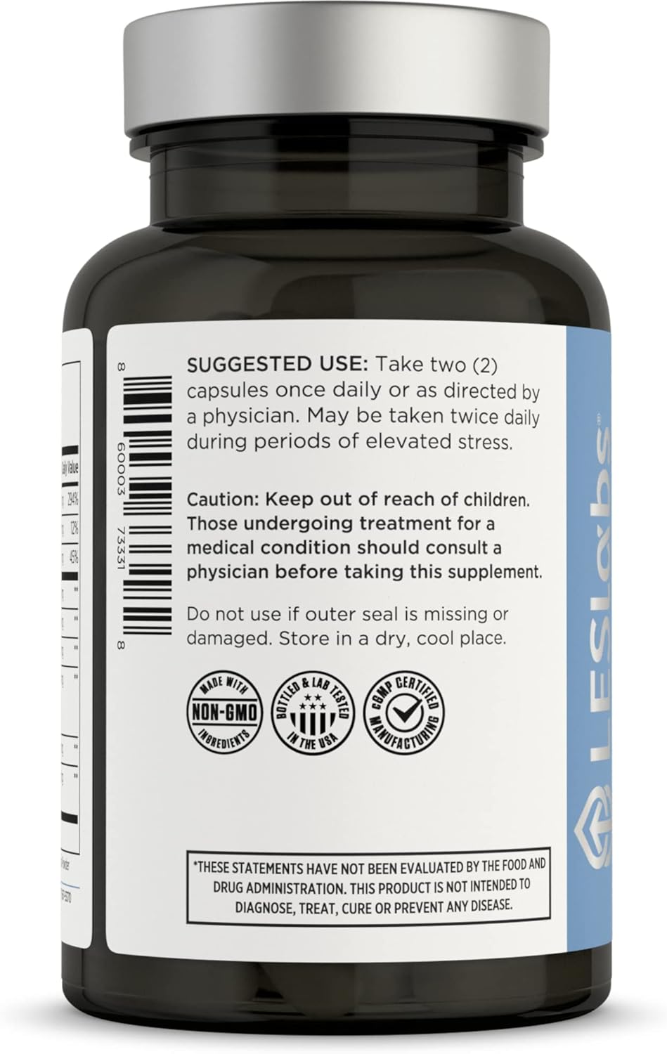 LES Labs GABA Health: Natural Stress Relief & Relaxation Supplement for Deep Sleep - 90 Capsules
