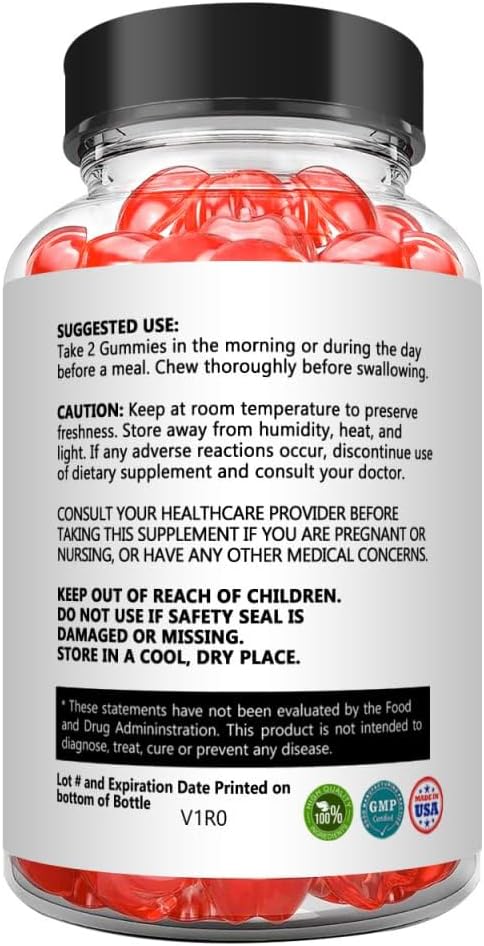 Let's Keto Apple Cider Vinegar Gummies - Single Bottle, 60 Gummies