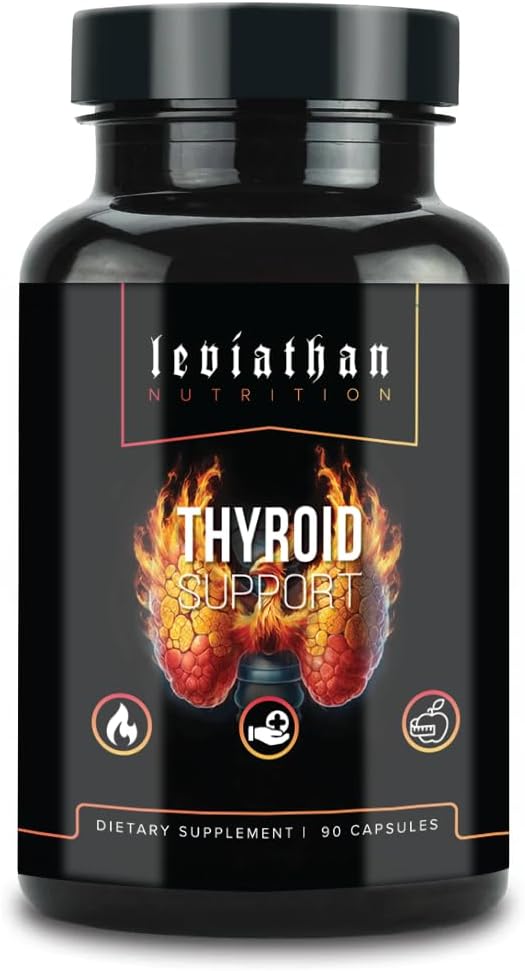 Leviathan Thyroid Support - Energy Supplement with Iodine, Selenium, Zinc, Manganese - for Men and Women