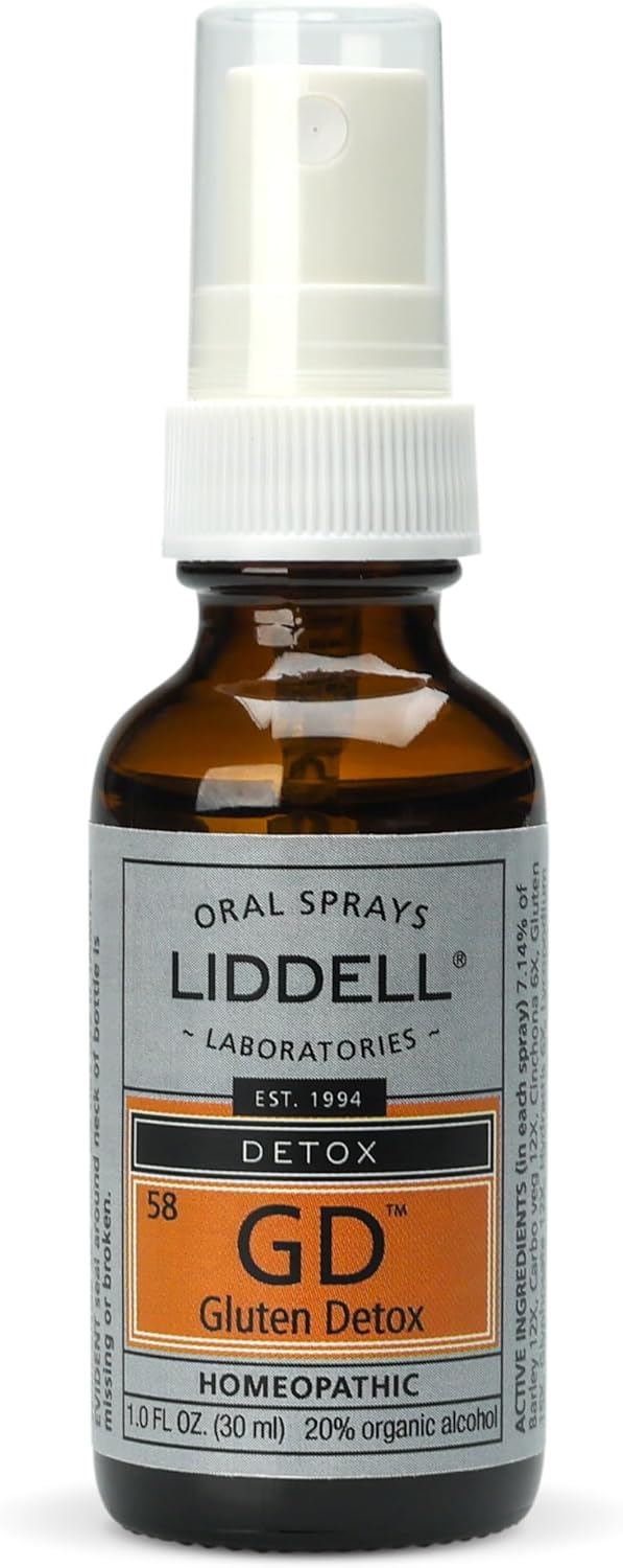 Liddell Laboratories Gluten Detox Drops - 1 Ounce, Fast-Acting Formula for Gluten Sensitivity and Digestive Support