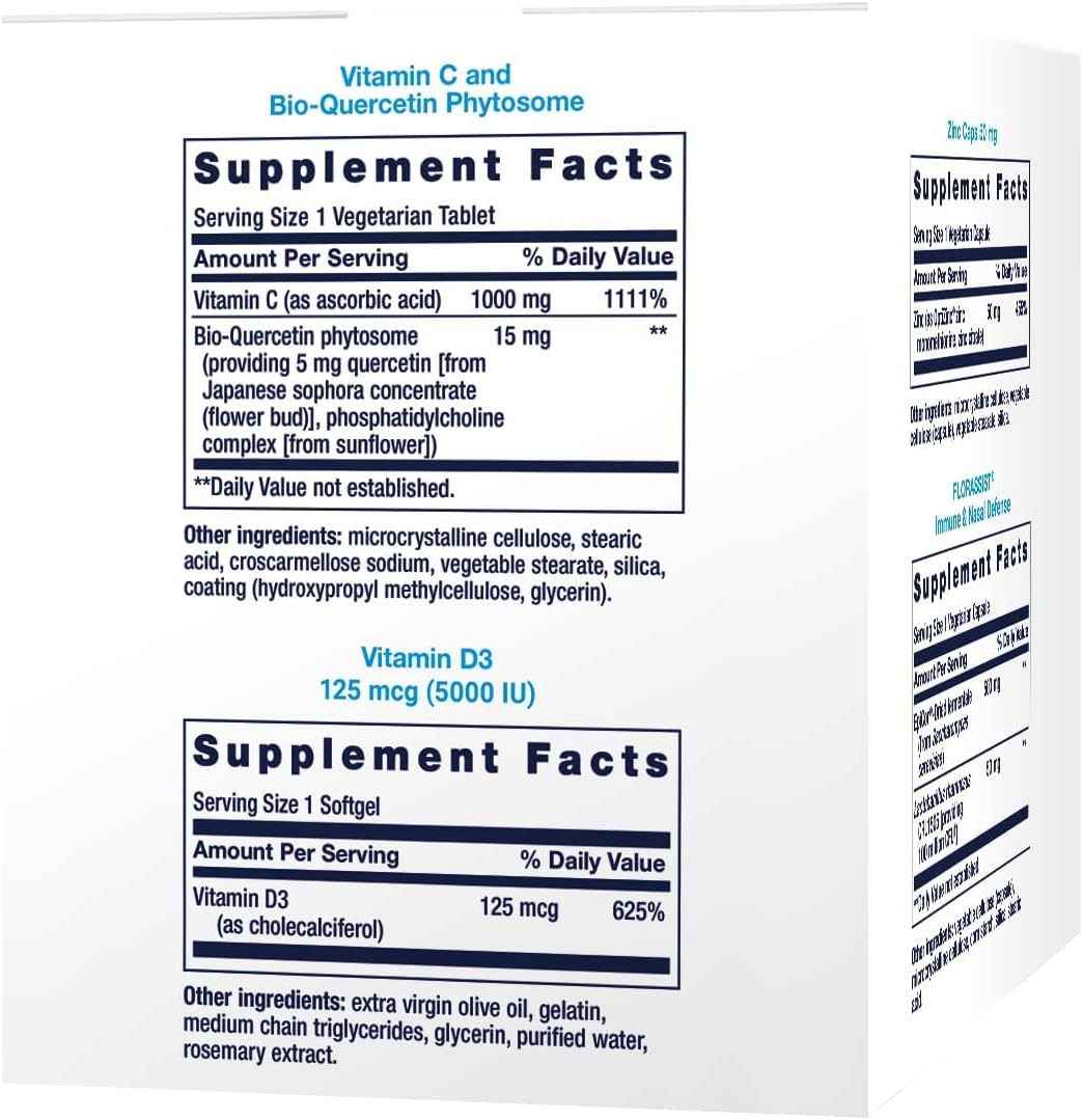 Life Extension - Immune Packs with Vitamin C & D, Zinc and Probiotic (30 Packs)