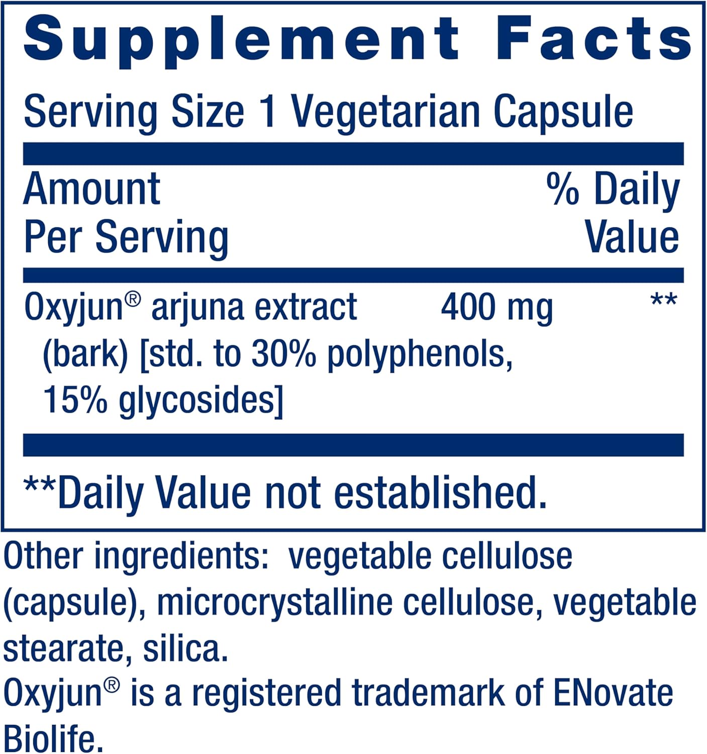 Life Extension Cardio Peak Arjuna Supplement for Heart Health, 30 Capsules, Non-GMO, Vegetarian, Gluten Free