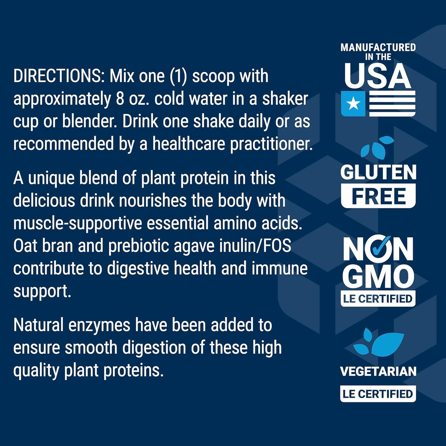 Life Extension Wellness Code® Vanilla Plant Protein Powder with Amino Acids - 450 Grams, Gluten-Free, Non-GMO, Vegetarian