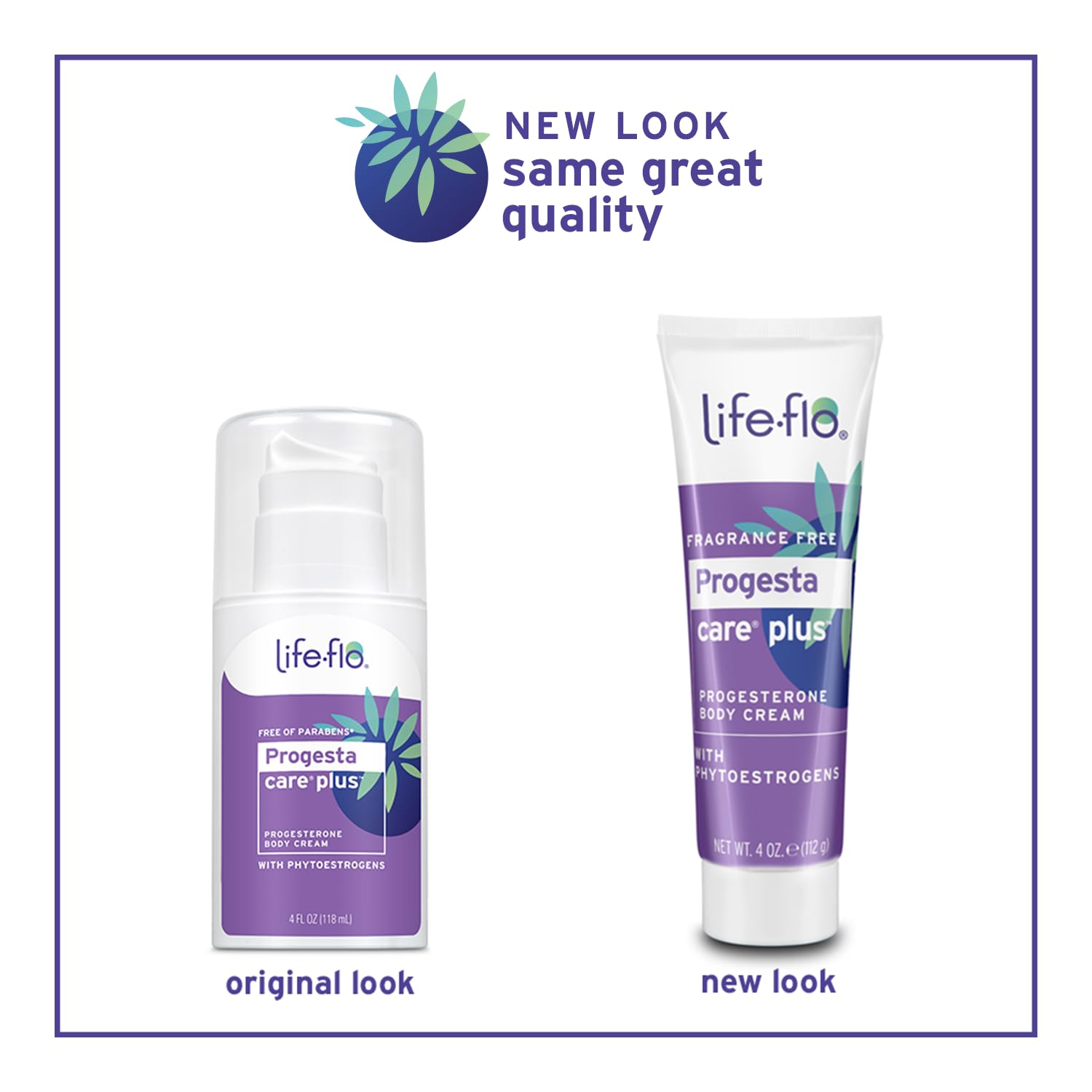 Life-Flo Progesta-Care Plus - Progesterone Cream for Women with Phytoestrogens - Supports Healthy Balance - Fragrance Free - 4oz