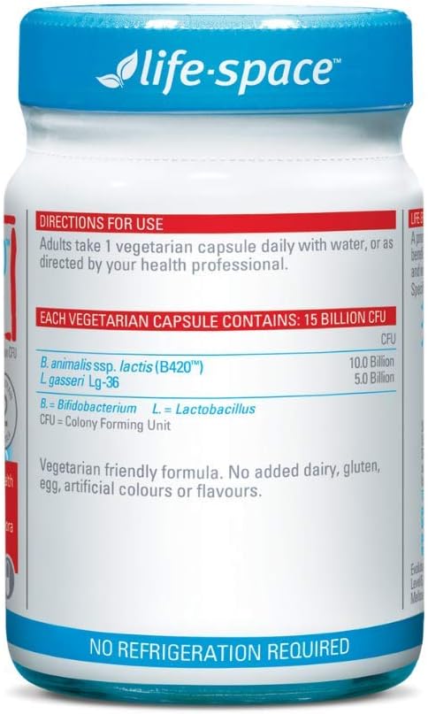 Life-Space Shape B420 Probiotic Capsules - 60 Count - Supports Gut Health and Digestive Balance