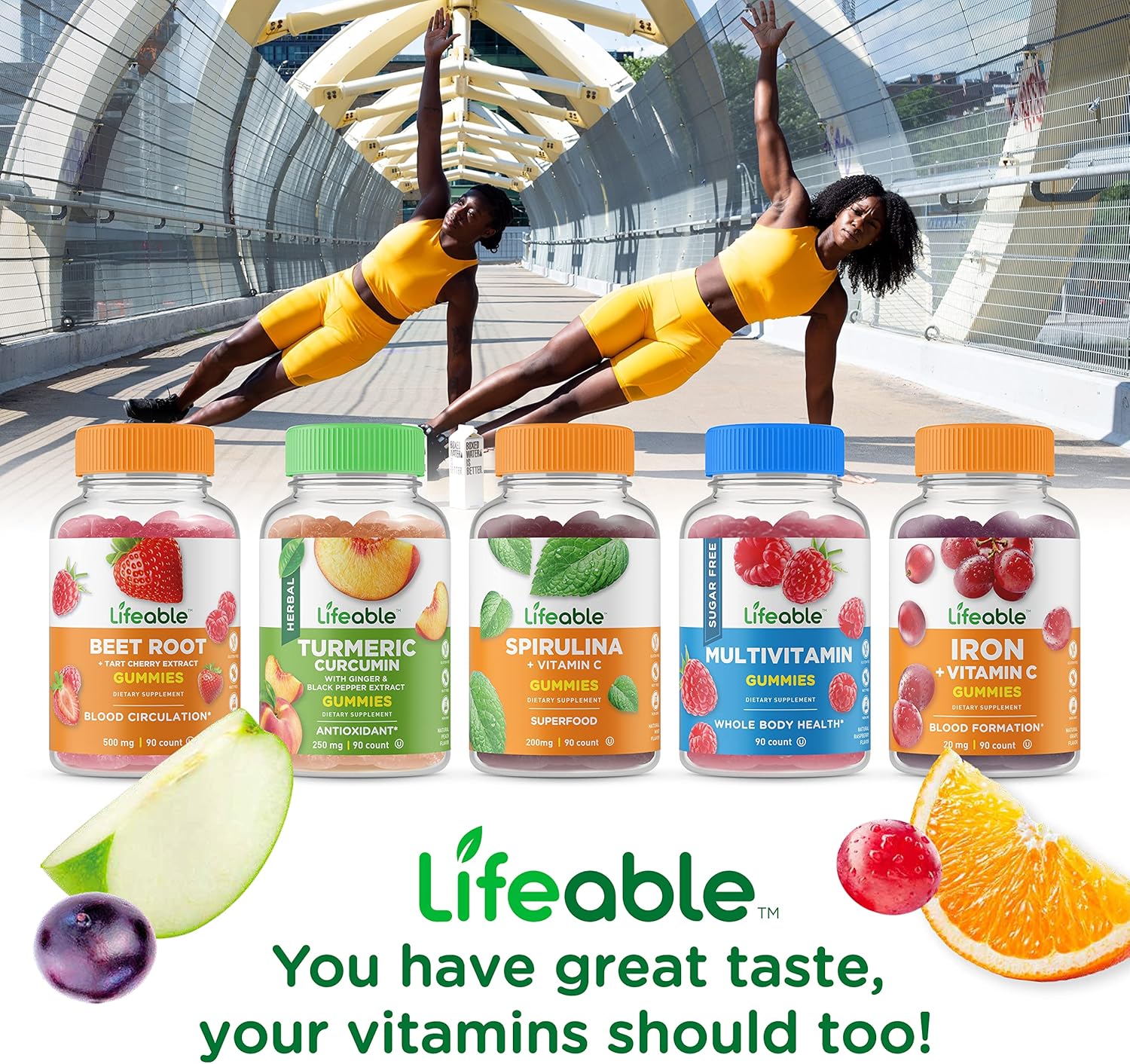 Lifeable Garlic 1000mg + Magnesium, Gummies Bundle - Great Tasting, Vitamin Supplement, Gluten Free, GMO Free, Chewable Gummy