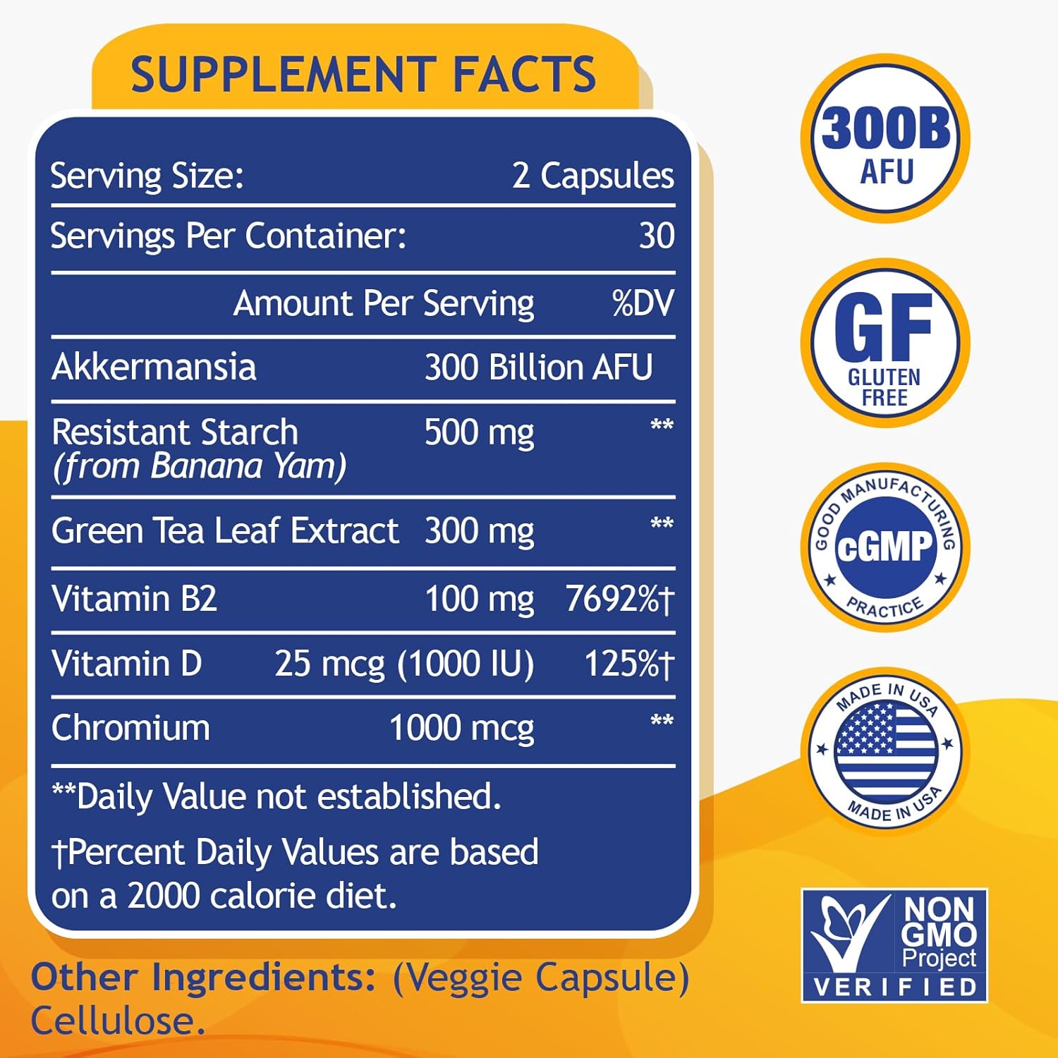 Lifeatlas GLP-1 Probiotic Supplement | 300 Billion AFU Akkermansia Muciniphila for Gut Health and Immunity | Akka Superbiotics for Men and Women | Enhances Digestive Function | 4 Pack