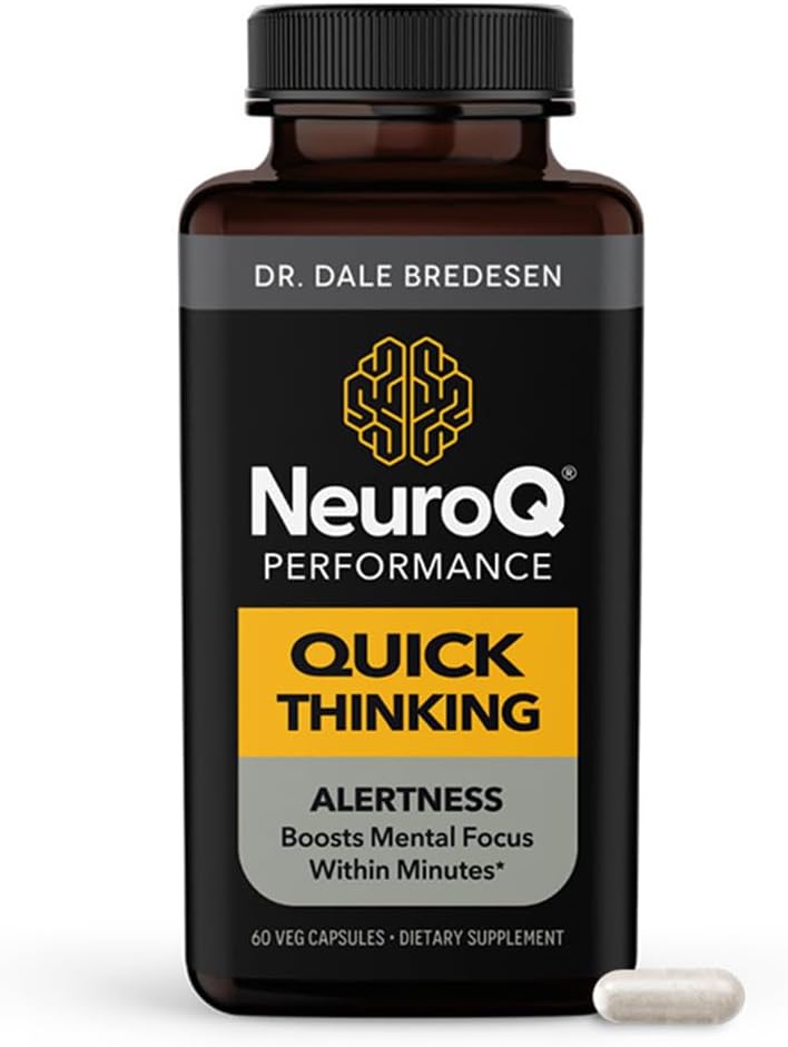 LifeSeasons NeuroQ Focus and Alertness Supplement - Enhances Mental Clarity with L-Theanine, Caffeine, L-Tyrosine, and Beta-Alanine - 60 Capsules