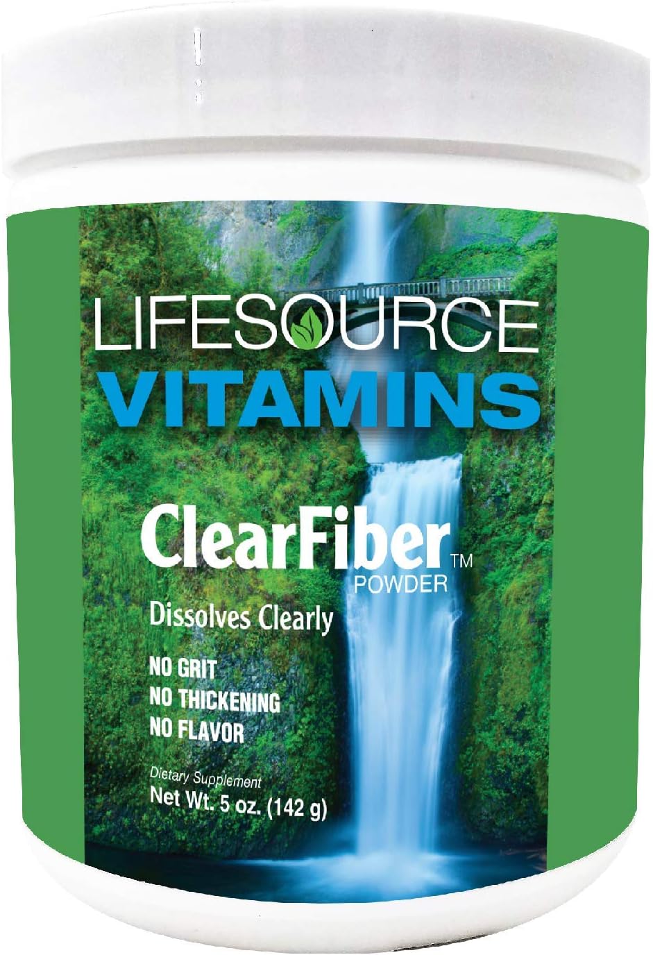 LifeSource Vitamins SunFiber Clear Fiber Powder - 5oz Container, 35 Servings