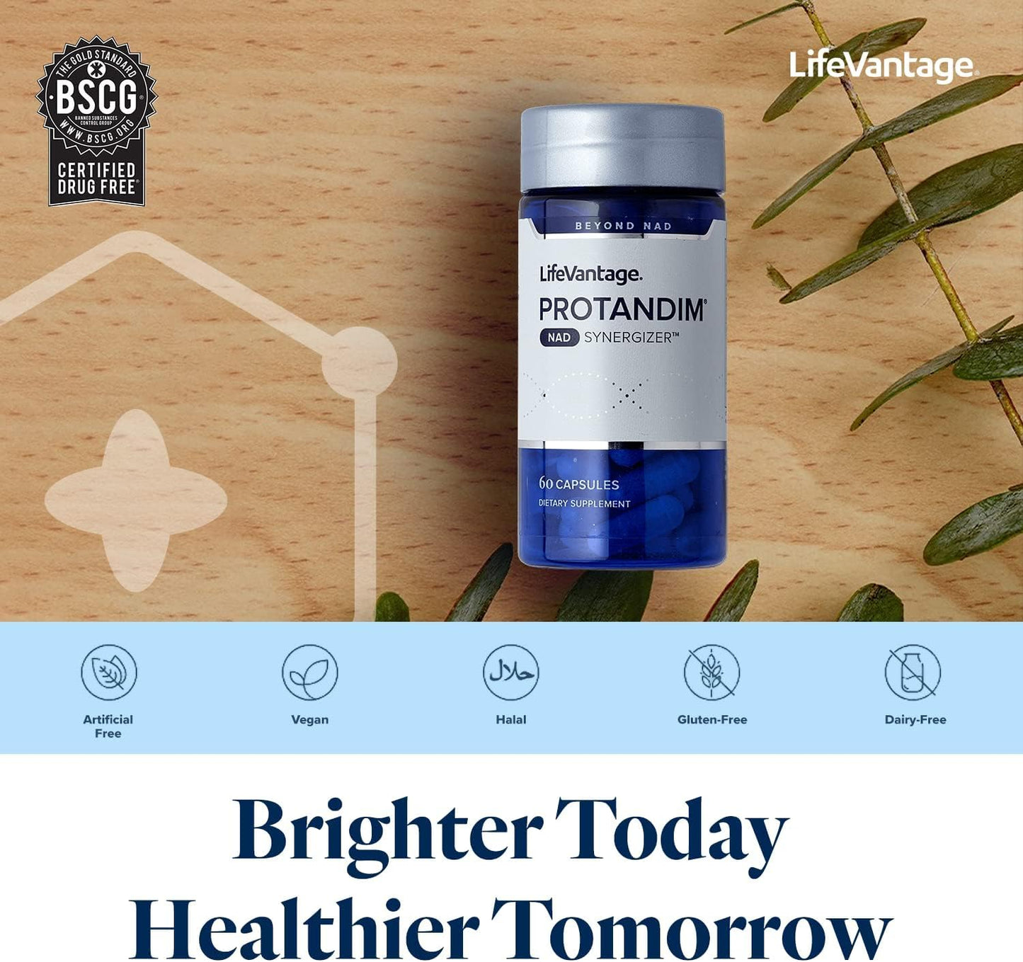 LifeVantage Protandim NAD Synergizer: 60 Capsules, Supports Healthy Vascular System, Energy, Focus, Cellular Health
