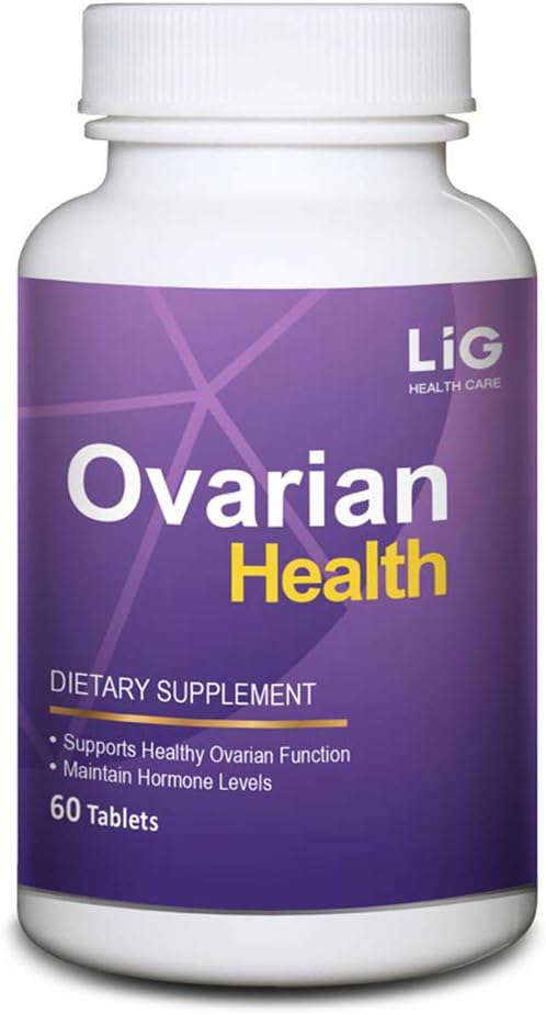 LIG Ovarian Health Supplement - Reduce Cysts, Hormone Balance, Honeysuckle Flower - 60 Tablets