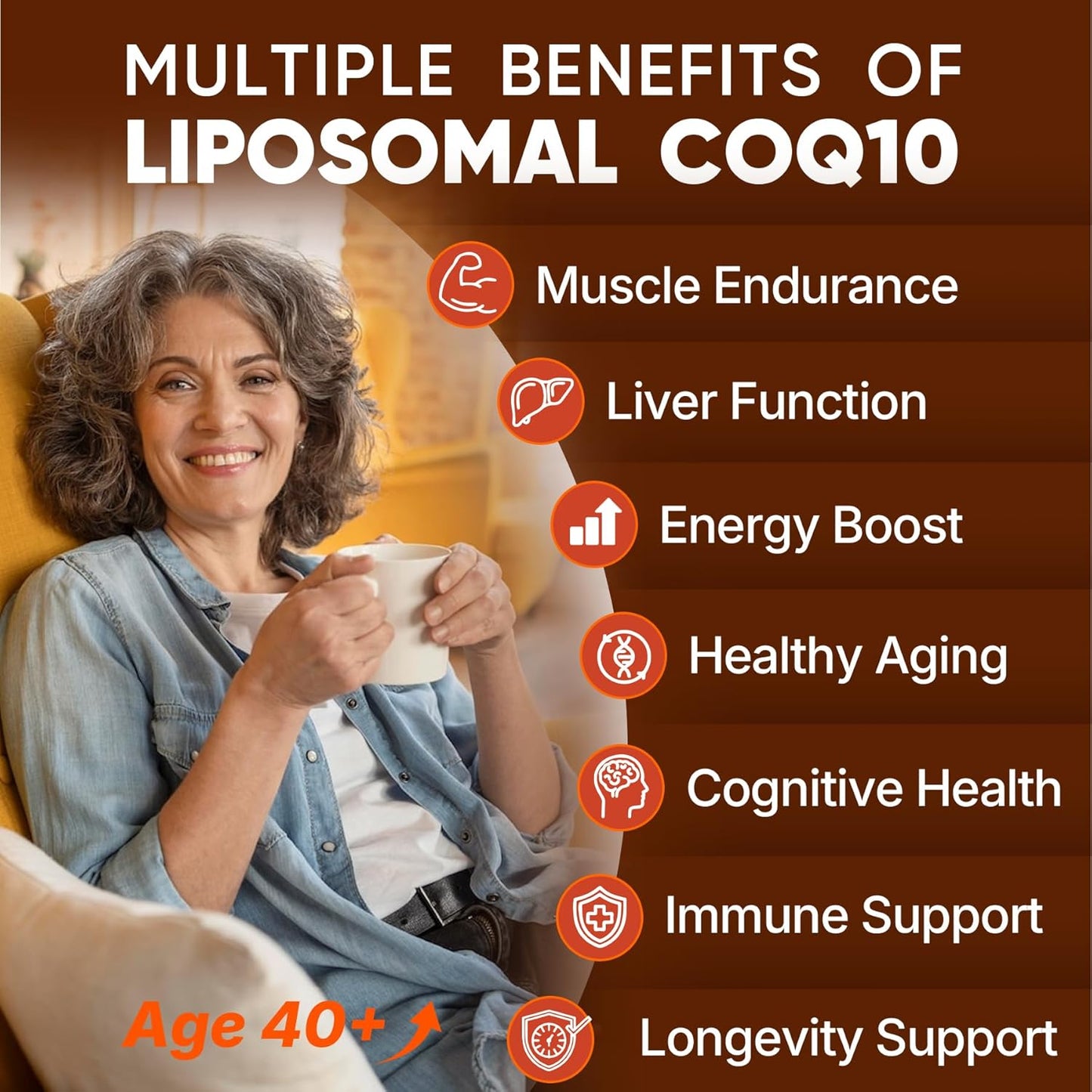 LILICARE Liposomal CoQ10-200mg Softgels with PQQ, Glutathione & Black Pepper | ATP & Energy Support | Soy-Free Coenzyme Q10 Supplement, 120 Softgels