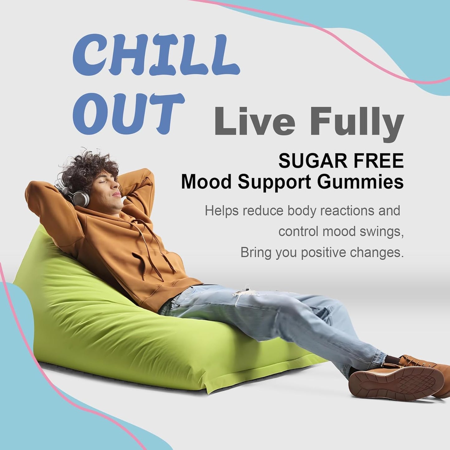 LILICARE Sugar-Free Lutein 20mg Zeaxanthin Gummies with Ashwagandha and Vegan Omega-3 for Adults