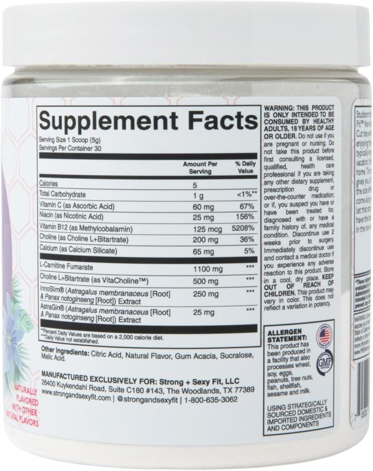 Lilikoi Nectar Flavor Women's Health Supplement Powder - Caffeine-Free, Non-Stimulating, 30 Servings