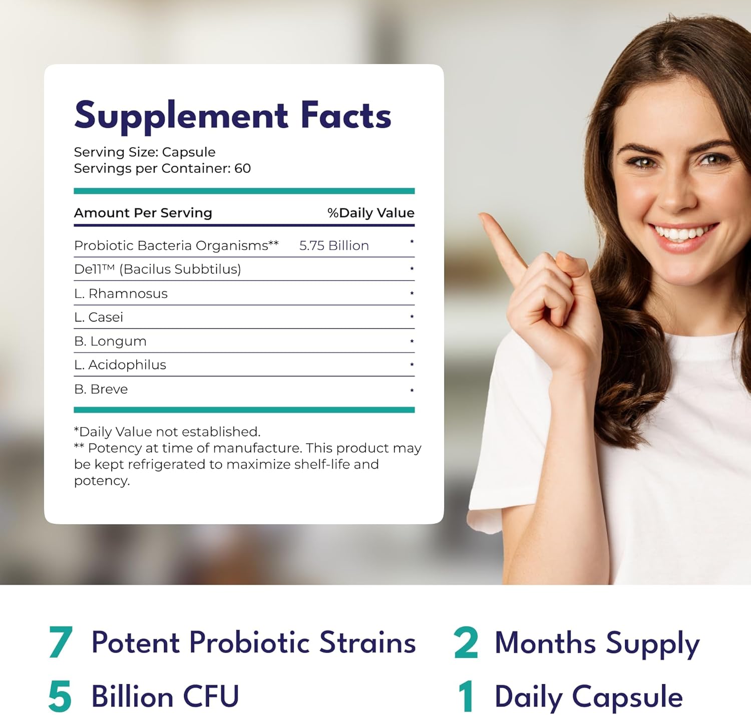 LionHeart Supplements Probiotic for Regular Bowel Movements - IBS & Constipation Relief - 60 Capsules for Men and Women