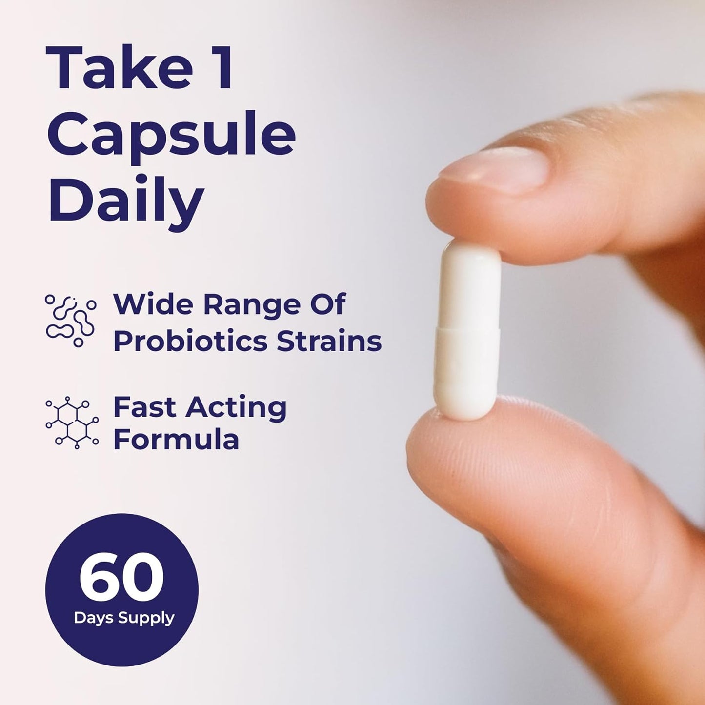 LionHeart Supplements Probiotic for Regular Bowel Movements - IBS & Constipation Relief - 60 Capsules for Men and Women