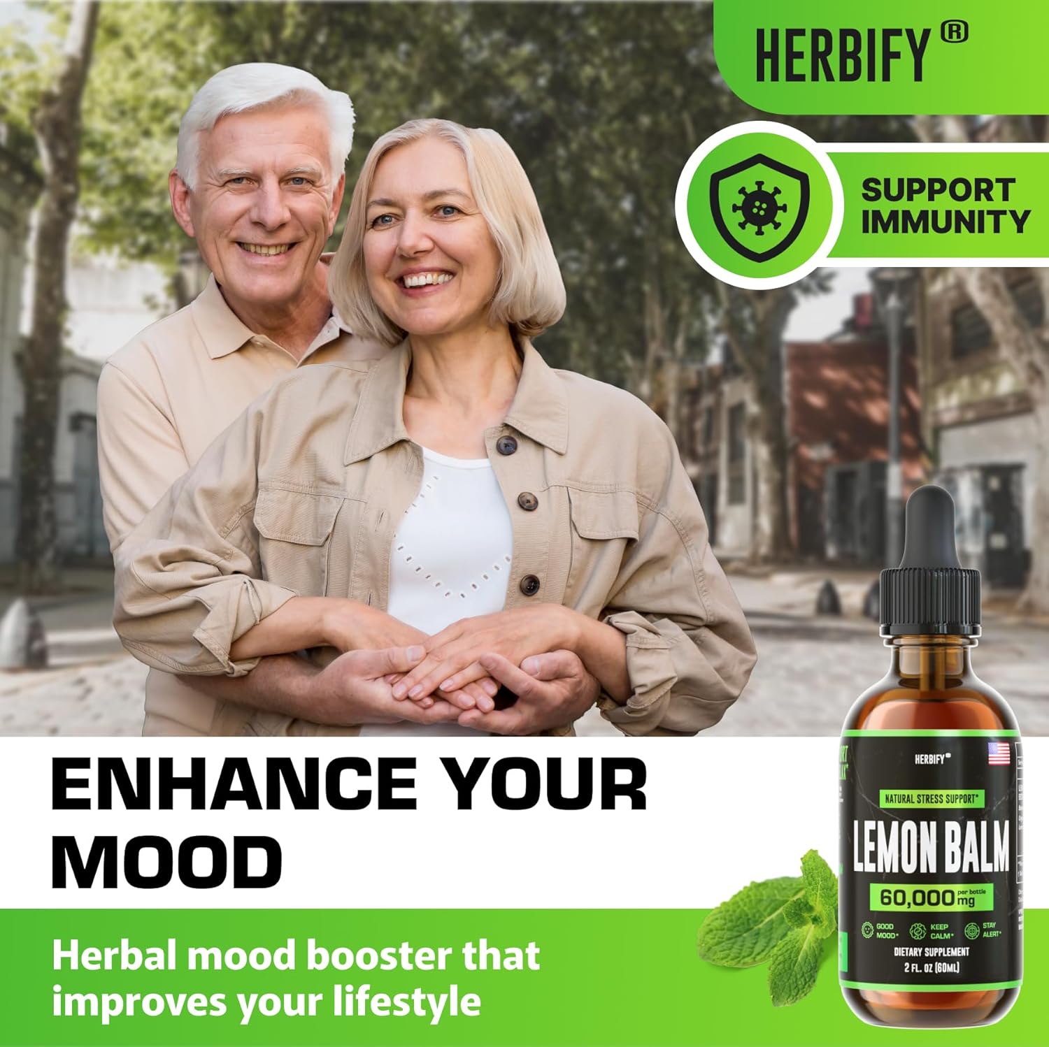 Lions Mane and Lemon Balm Bundle - Herbal Drops for Brain and Immune Health