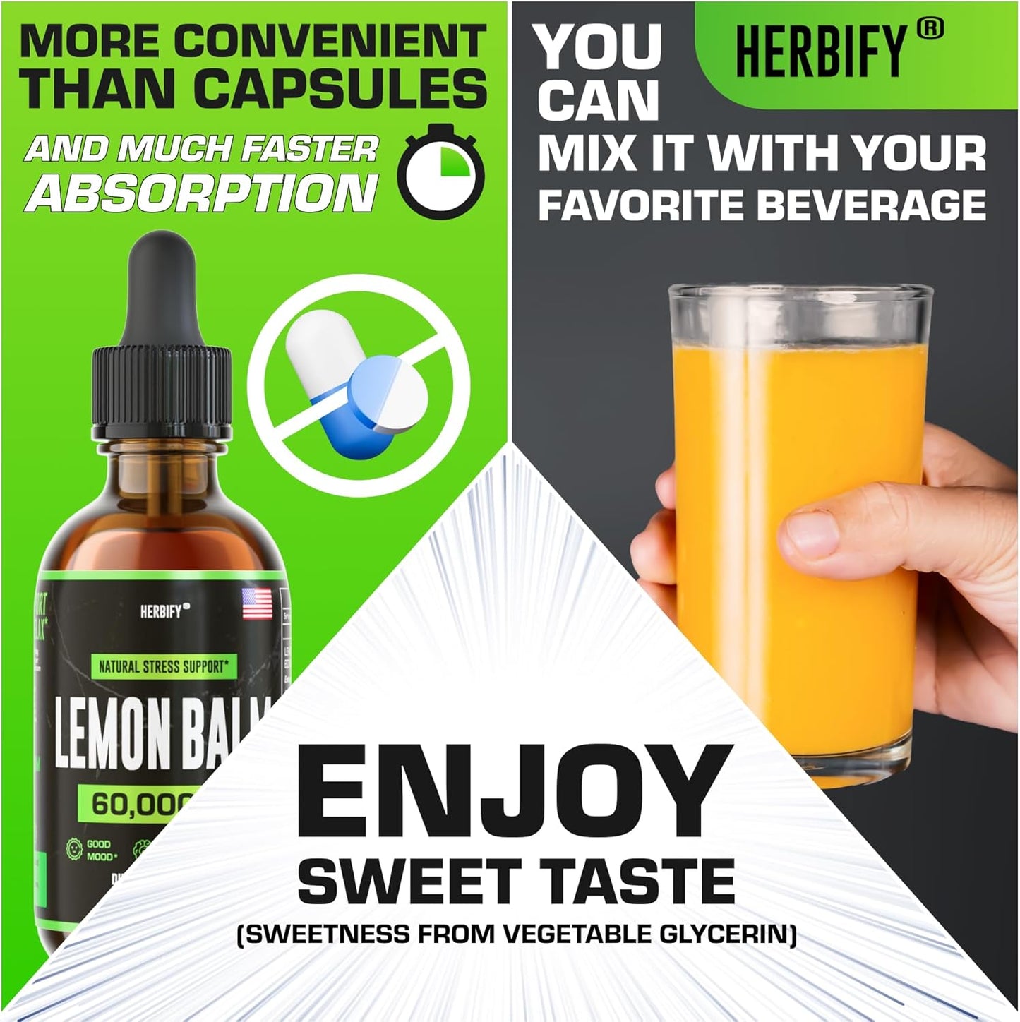 Lions Mane and Lemon Balm Bundle - Herbal Drops for Brain and Immune Health