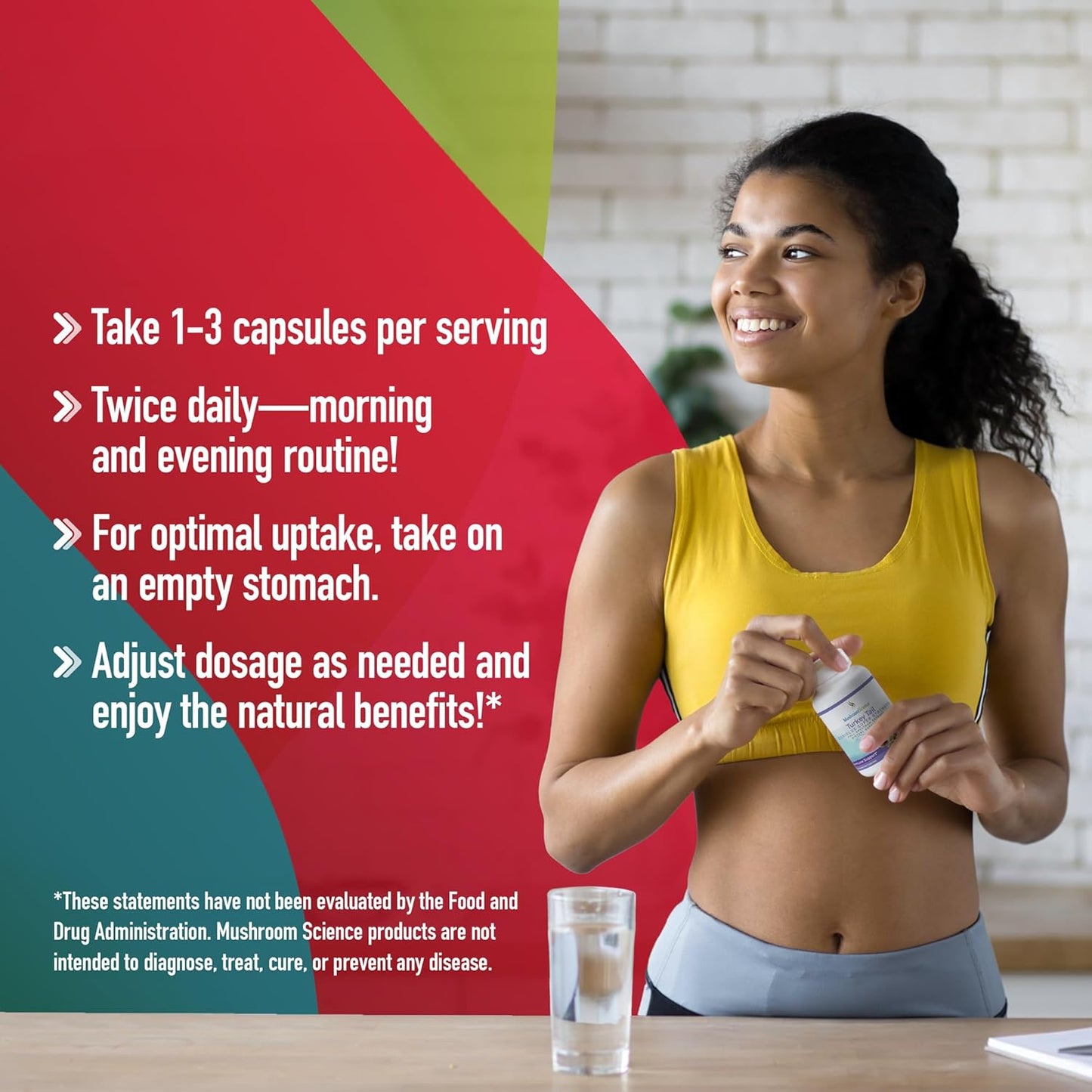 Lions Mane Mushroom Capsules for Memory & Concentration Support - 90 CT, Vegetarian Full Spectrum Extract Supplement