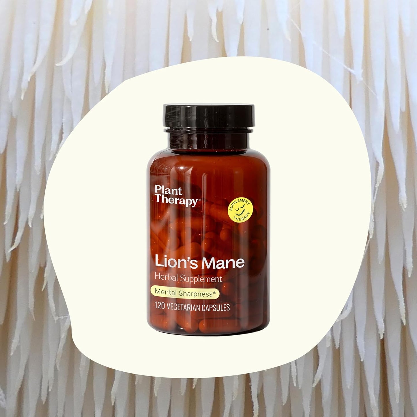 Lion's Mane & Tart Cherry with Elderberry Herbal Supplement Capsules for Plant Therapy