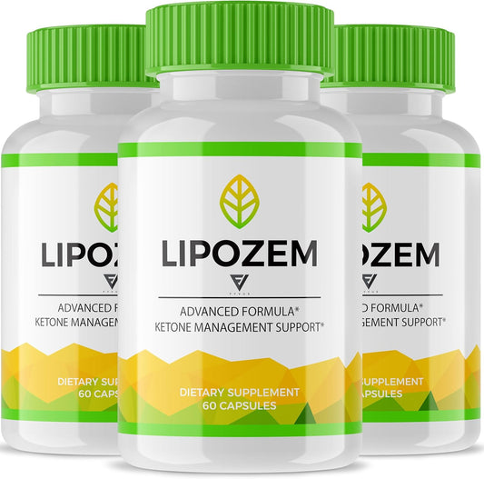Lipo Zem Plus Maximum Keto Formula Fitness Capsules (3 Pack) for Advanced Strength Keto Support (180 Capsules)