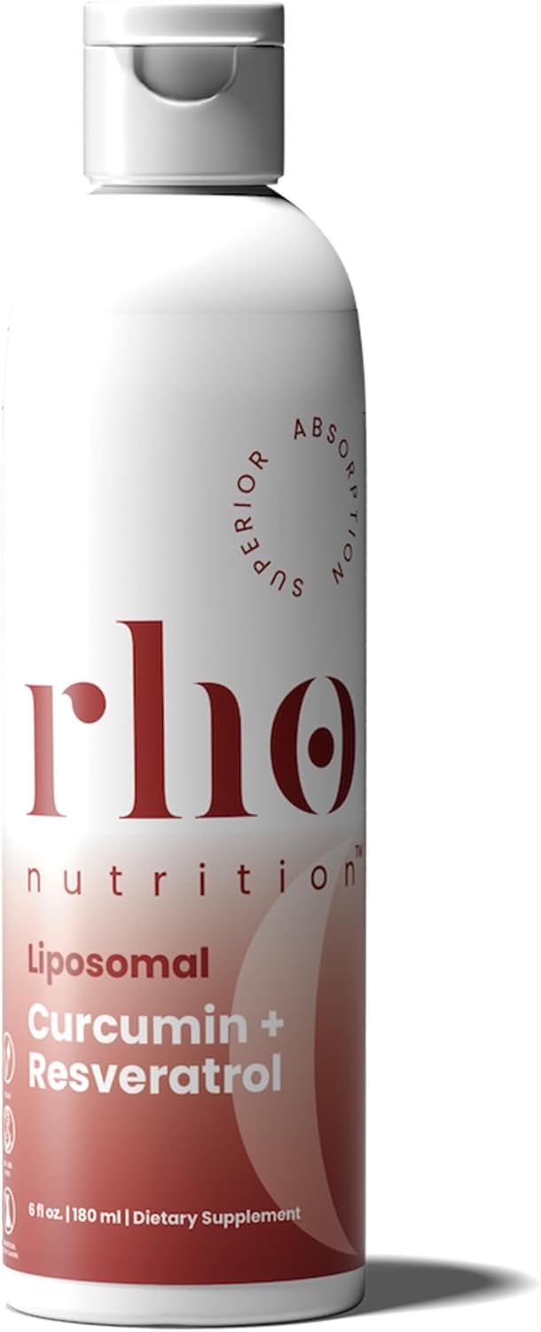 Liposomal Curcumin + Resveratrol Supplement for Joint Health & Overall Well-Being - High Absorption Liquid Formula