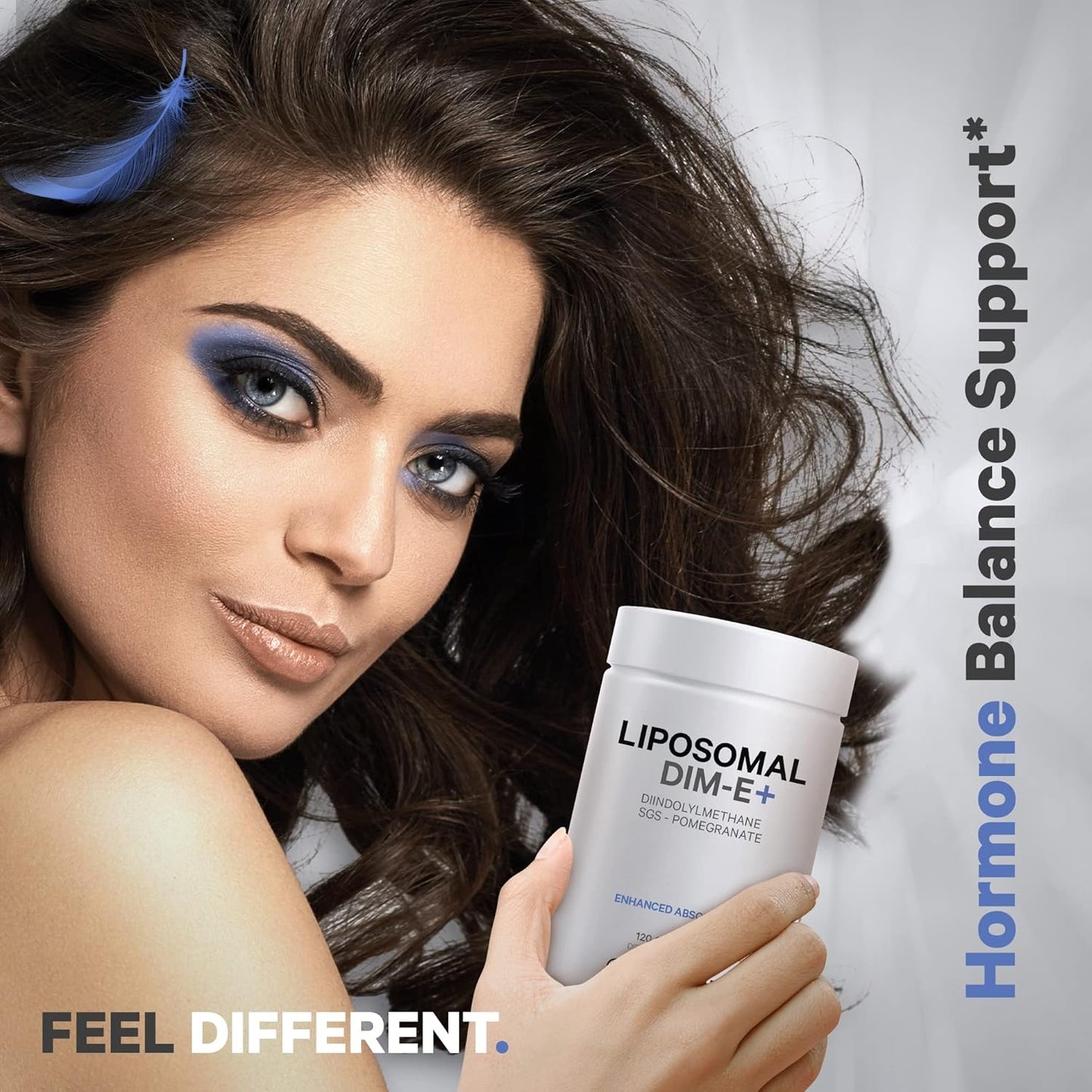 Liposomal DIM Supplement with SGS, Pomegranate, Broccoli, Vitamin E - 4 Month Supply - Gluten-Free - 120 Capsules