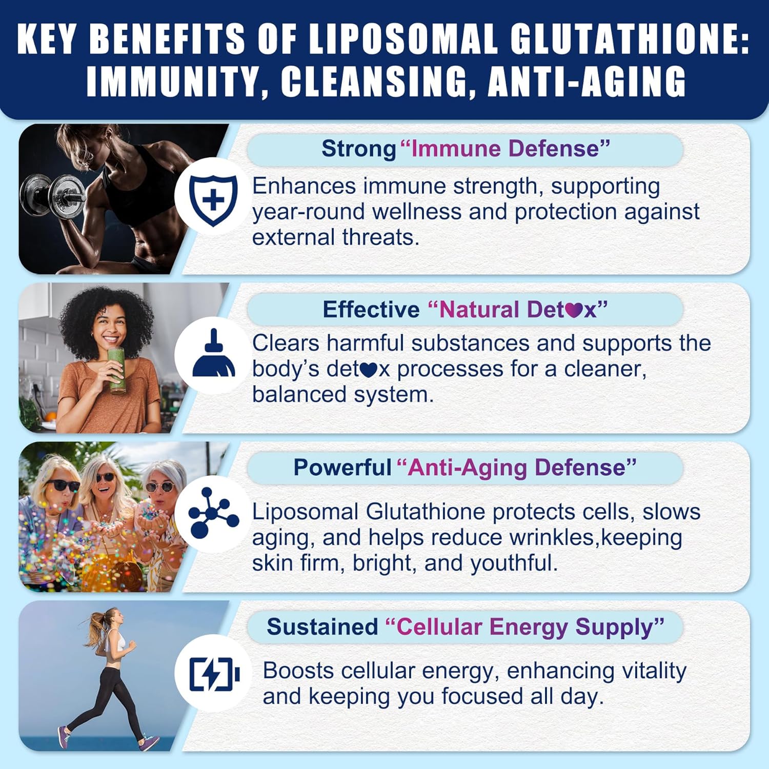 Liposomal Glutathione Gummies for Women 1100mg with Vitamin C, Antioxidant for Anti-Aging, Immune Support & Cleansing - Vegan, 120 ct