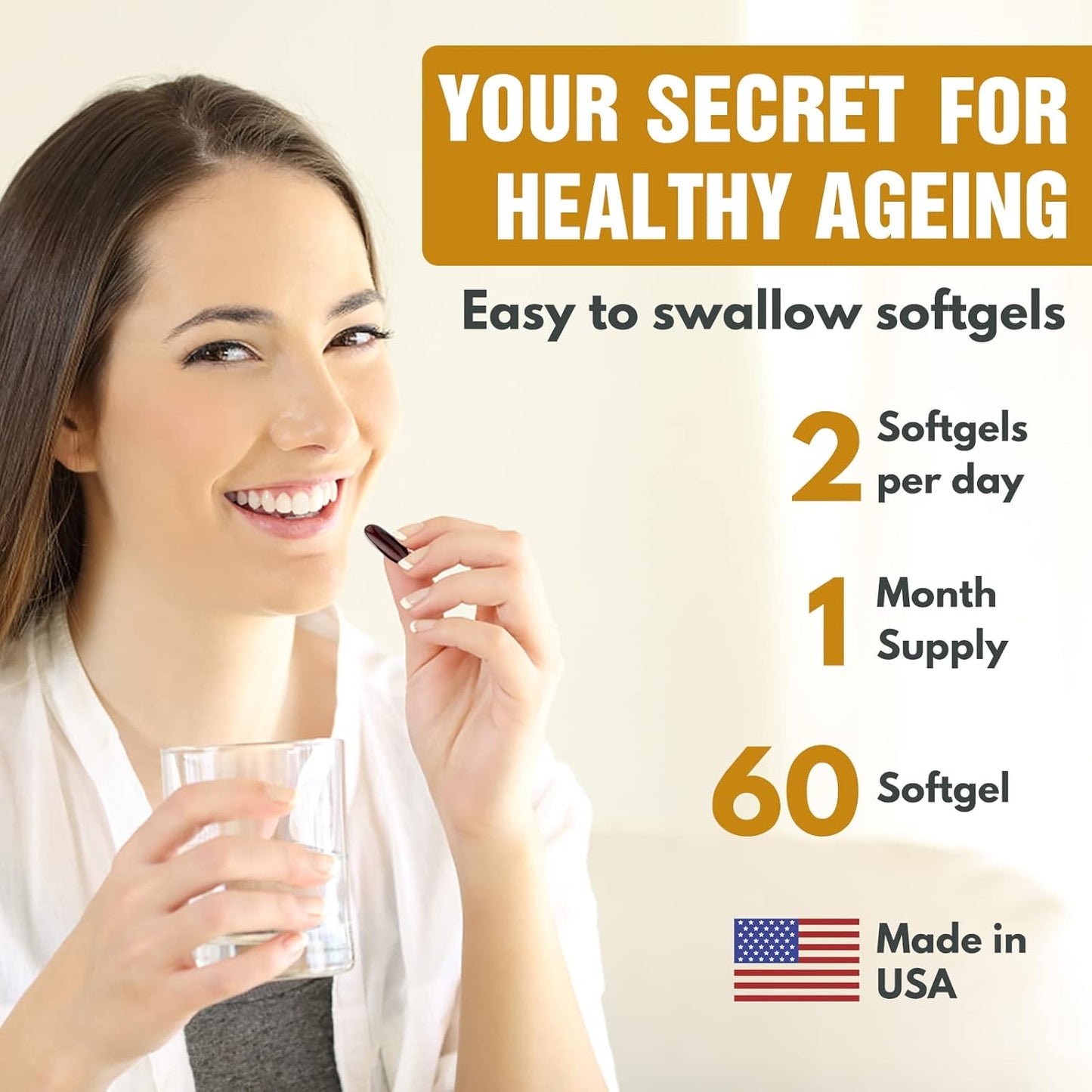 Liposomal Glutathione Supplement 1400mg with Vitamin C & Hyaluronic Acid - Antioxidant for Liver Detox, Brain & Skin - Superior Absorption Formula