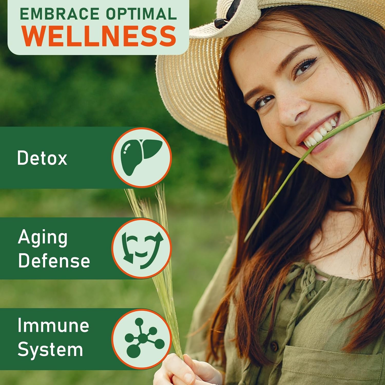 Liposomal Glutathione Supplement with Resveratrol & Quercetin, 3250 MG Antioxidant Capsules for Immune Support, Gluten Free & Non-GMO - 120 Count