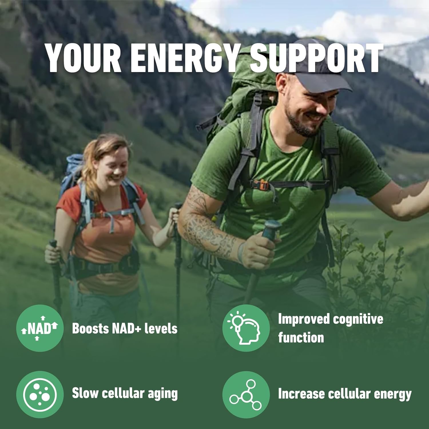 Liposomal NAD Nicotinamide Riboside Resveratrol Supplement - 80 Capsules for Anti-Aging, Energy, and Focus Boost