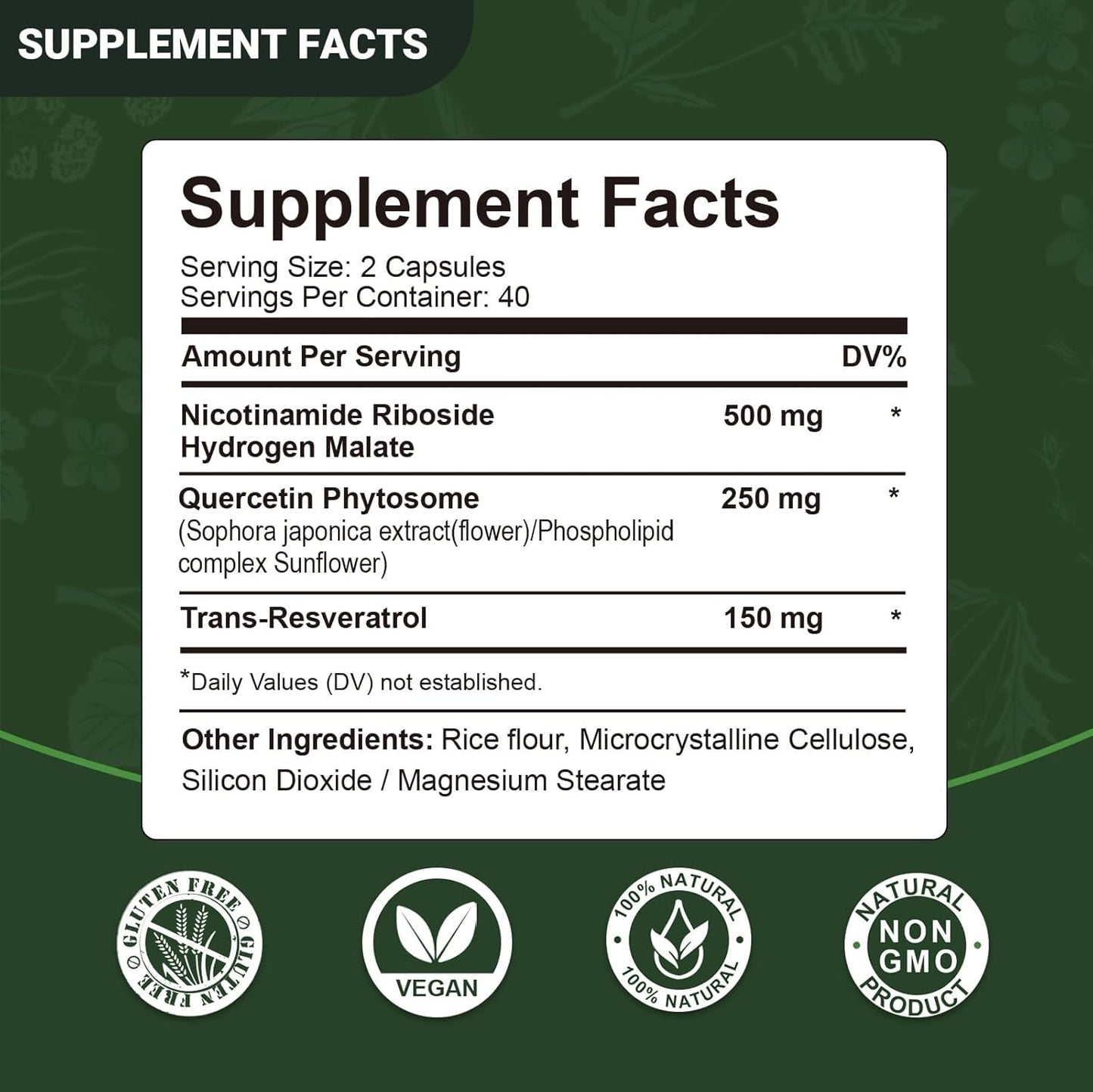 Liposomal NAD Nicotinamide Riboside Resveratrol Supplement - 80 Capsules for Anti-Aging, Energy, and Focus Boost