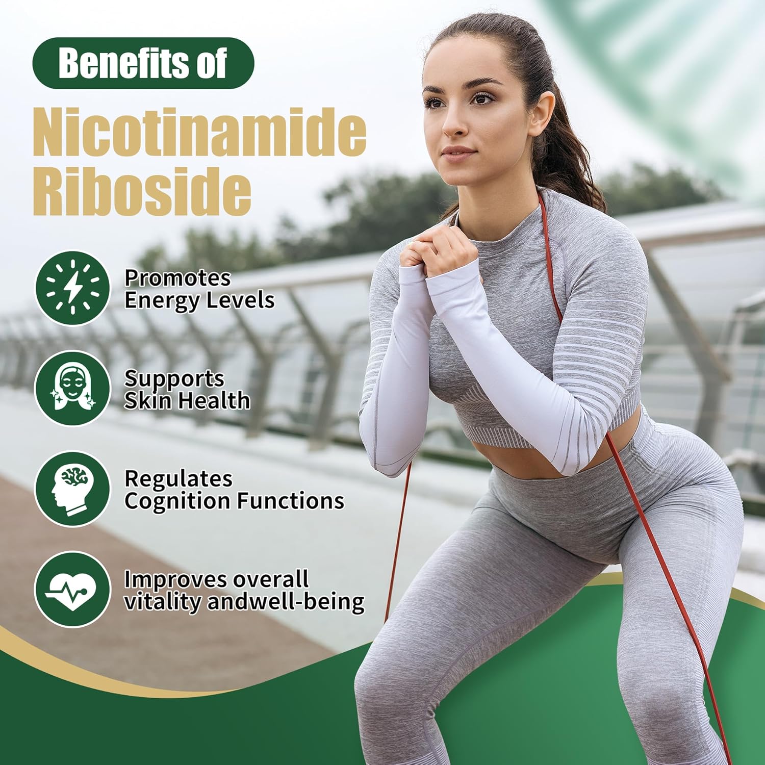 Liposomal NAD+ Supplement with Nicotinamide Riboside, Resveratrol, and Quercetin - 900mg Capsules for Men and Women