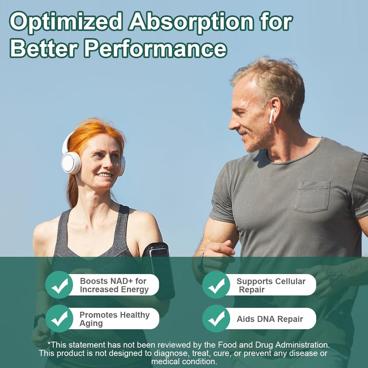 Liposomal NAD+ Supplement with Resveratrol and Quercetin for Cellular Health, Energy, and Focus