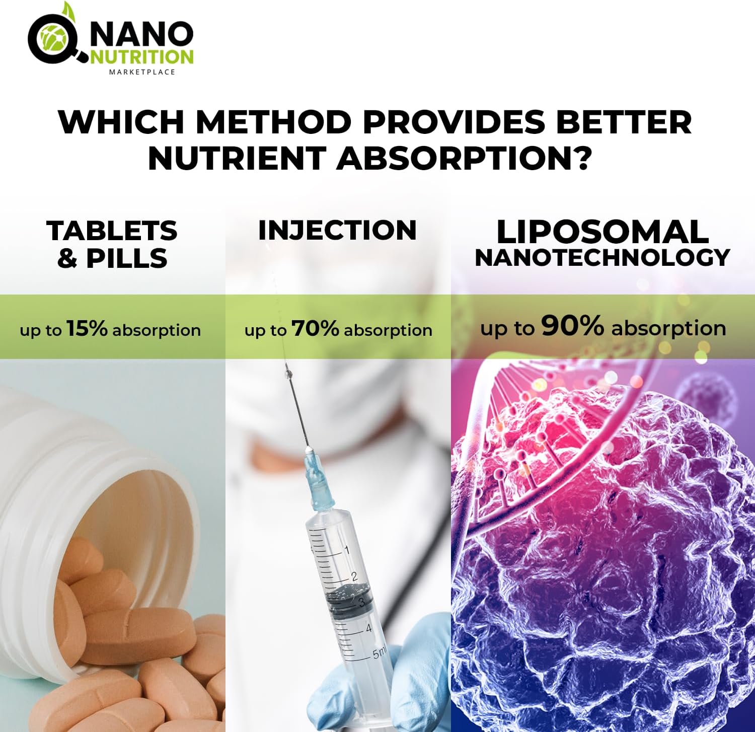 Liposomal Nanotechnology Coenzyme Q10 Supplement - 100% Natural Ingredients - 16 Fl. Oz. - 32 Servings