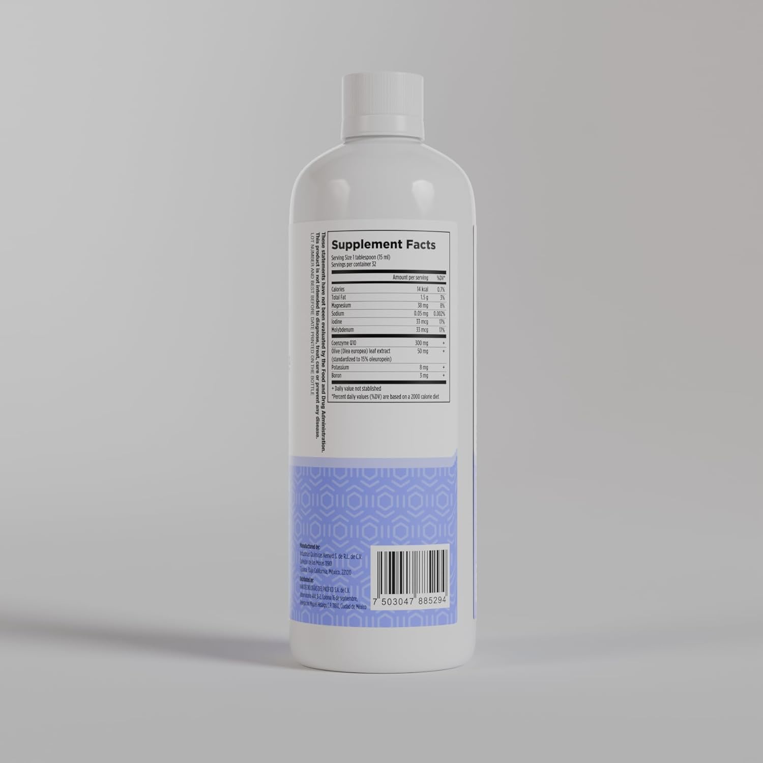 Liposomal Nanotechnology Coenzyme Q10 Supplement - 100% Natural Ingredients - 16 Fl. Oz. - 32 Servings