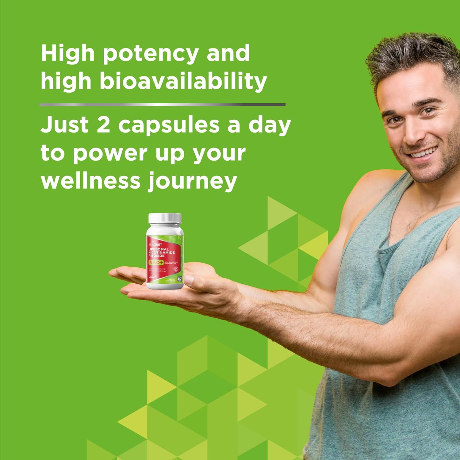 Liposomal Nicotinamide Riboside with Resveratrol & Quercetin Supplement for Anti-Aging & Energy Boost