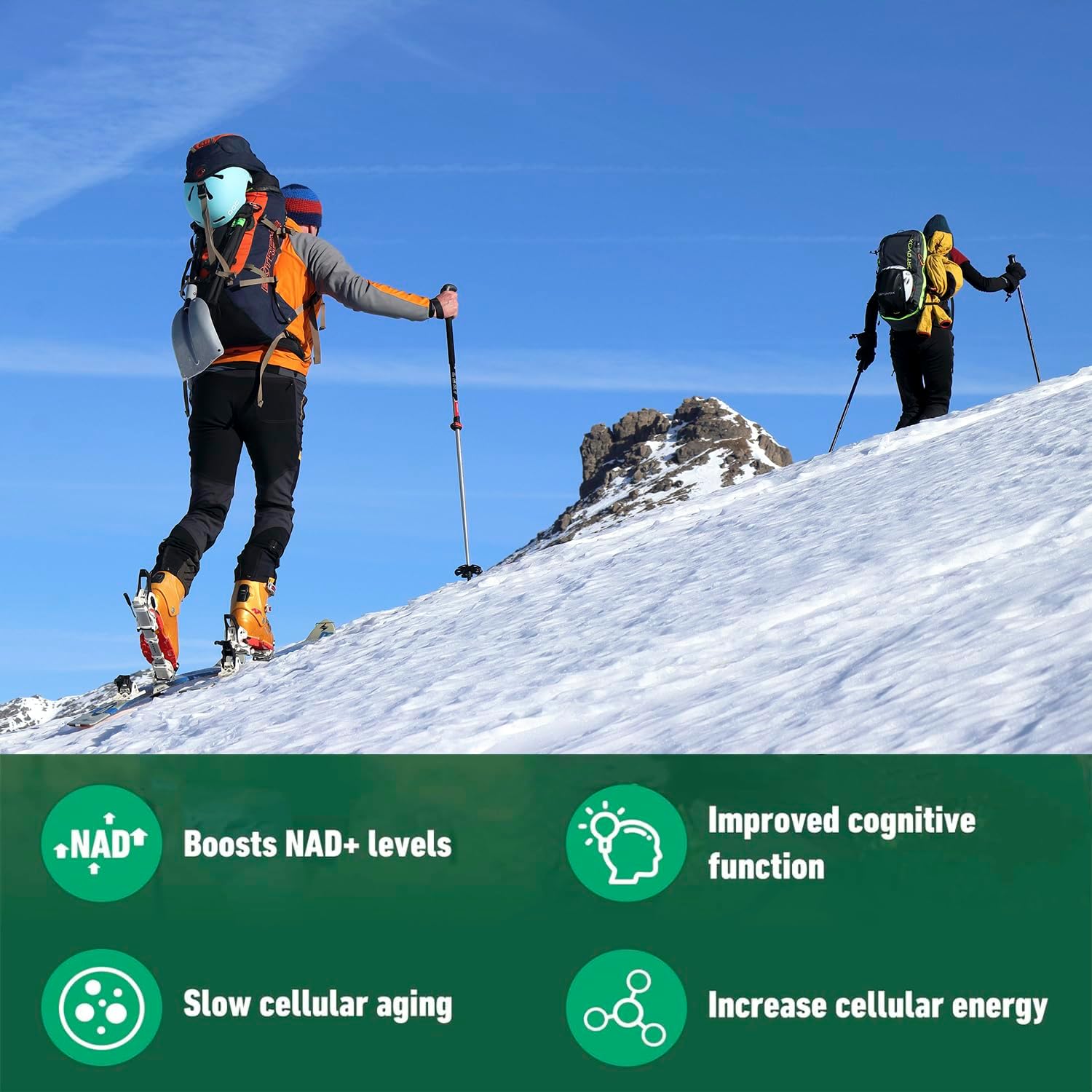 Liposomal Renyqatt NAD+ Supplement for Anti-Aging, Energy, Focus - 80 Capsules