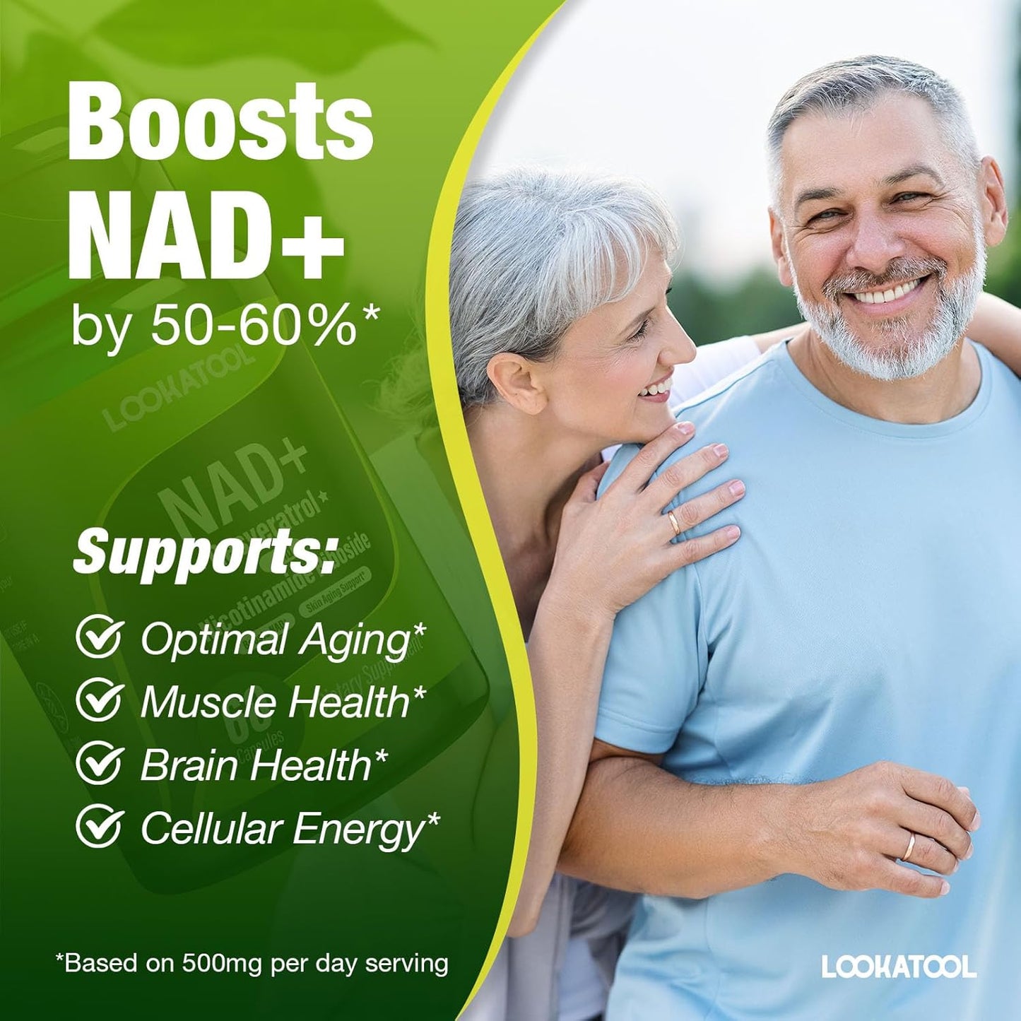 Liposomal Resveratrol NAD+ Supplement - 60 Capsules by Lookatool