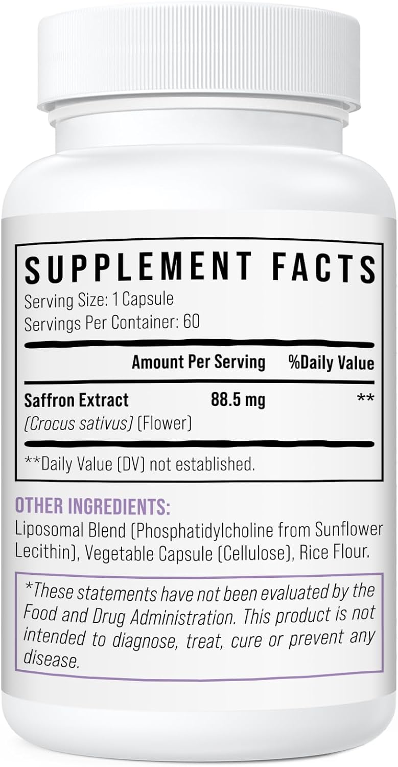Liposomal Saffron Supplements for Increased Energy and Vitality