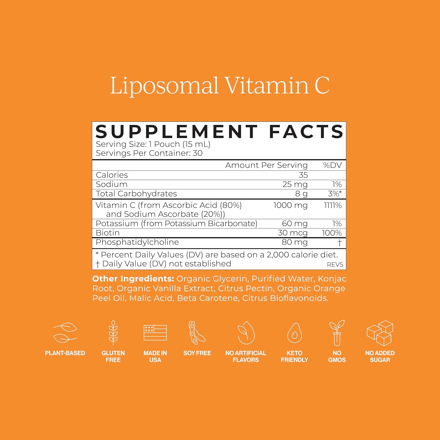 Liposomal Vitamin C Packets for Immune Support & Healthy Aging, Citrus Vanilla Flavor, 60 Servings - 2 Pack