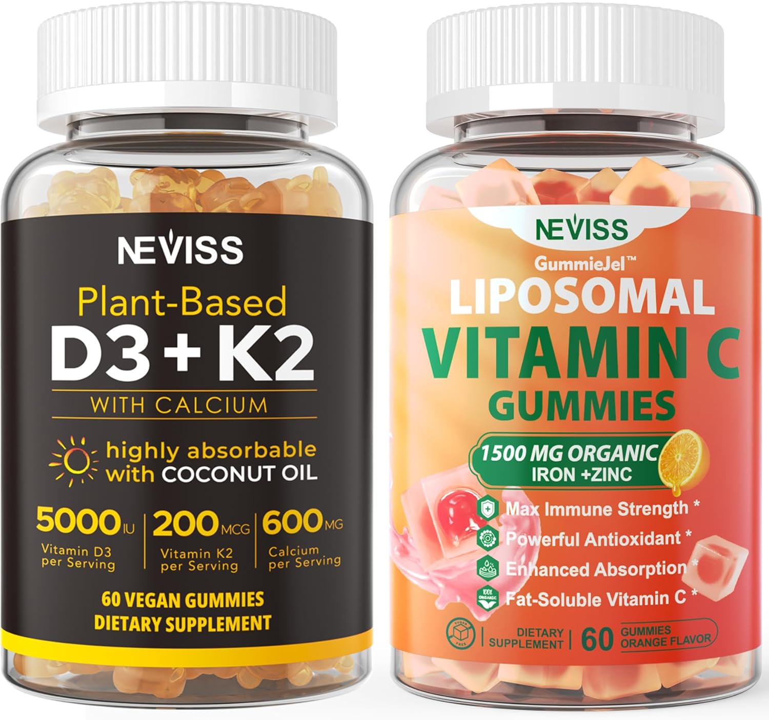 Liposomal Vitamin C with NEVISS Vitamin D3 for Enhanced Absorption and Immune Support