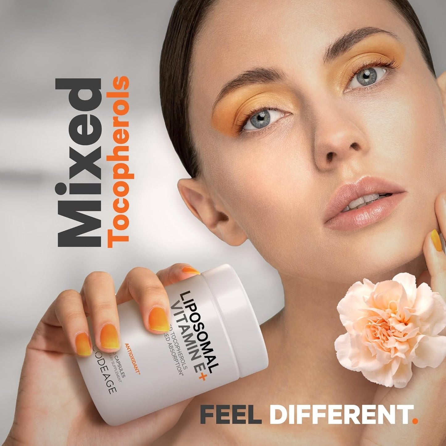 Liposomal Vitamin E Supplement with All Tocopherols - 3-Month Supply - Non-GMO - 90 Capsules